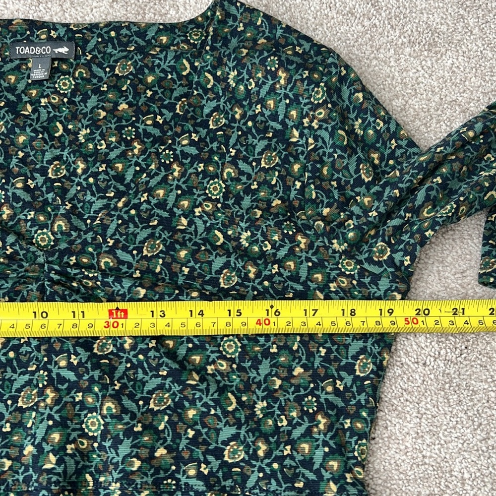 Toad&Co Floral Green Dress - Picture 11 of 12